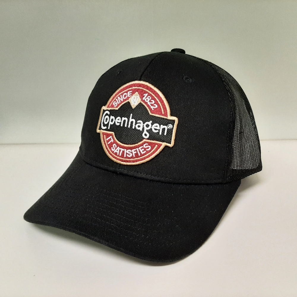 Copenhagen Patch Mesh Snapback Low Profile Vintage Trucker Baseball Cap